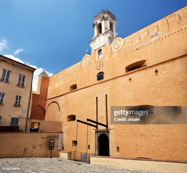 the palace of governors, bastia - bastia stock pictures, royalty-free photos & images