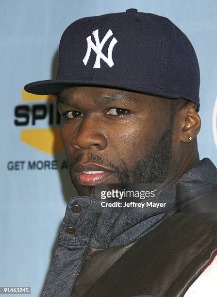 Curtis '50 Cent' Jackson arrives at Spike TV's 2008 "Video Game Awards" at Sony Picture Studios on December 14, 2008 in Culver City, California.
