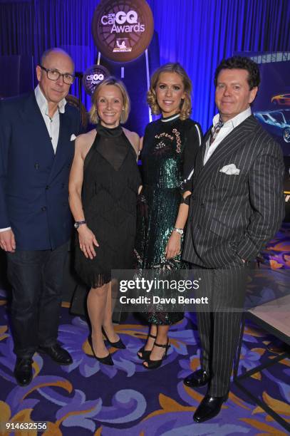 Dylan Jones, Vicki Butler-Henderson, Nicki Shields and Gerry McGovern attend the GQ Car Awards 2018 in association with Michelin at Corinthia London...