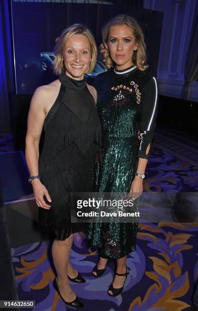 Vicki Butler-Henderson and Nicki Shields attend the GQ Car Awards 2018 in association with Michelin at Corinthia London on February 5, 2018 in...