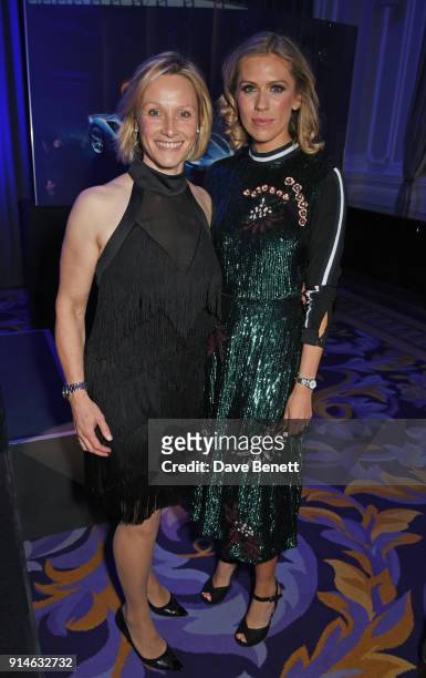 Vicki Butler-Henderson and Nicki Shields attend the GQ Car Awards 2018 in association with Michelin at Corinthia London on February 5, 2018 in...