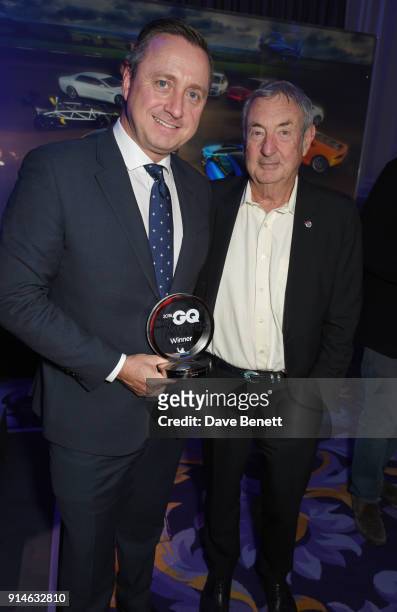 Andrew Doyle and Nick Mason attend the GQ Car Awards 2018 in association with Michelin at Corinthia London on February 5, 2018 in London, England.