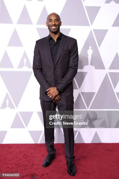 Kobe Bryant attends the 90th Annual Academy Awards Nominee Luncheon at The Beverly Hilton Hotel on February 5, 2018 in Beverly Hills, California.