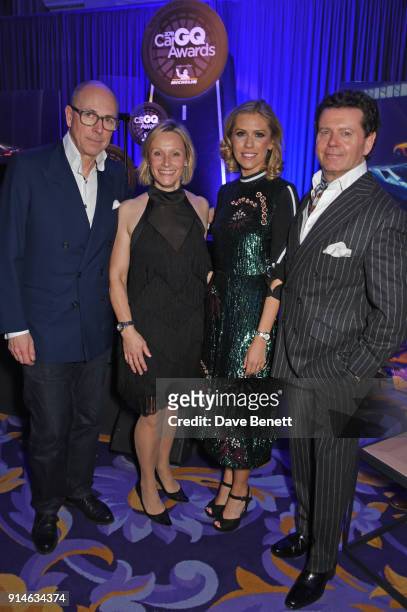 Dylan Jones, Vicki Butler-Henderson, Nicki Shields and Gerry McGovern attend the GQ Car Awards 2018 in association with Michelin at Corinthia London...