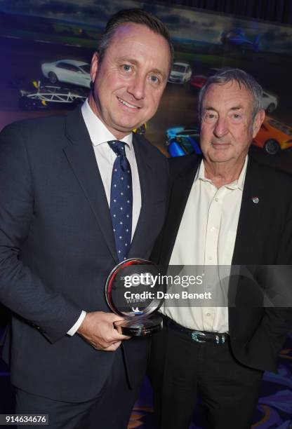 Andrew Doyle and Nick Mason attend the GQ Car Awards 2018 in association with Michelin at Corinthia London on February 5, 2018 in London, England.