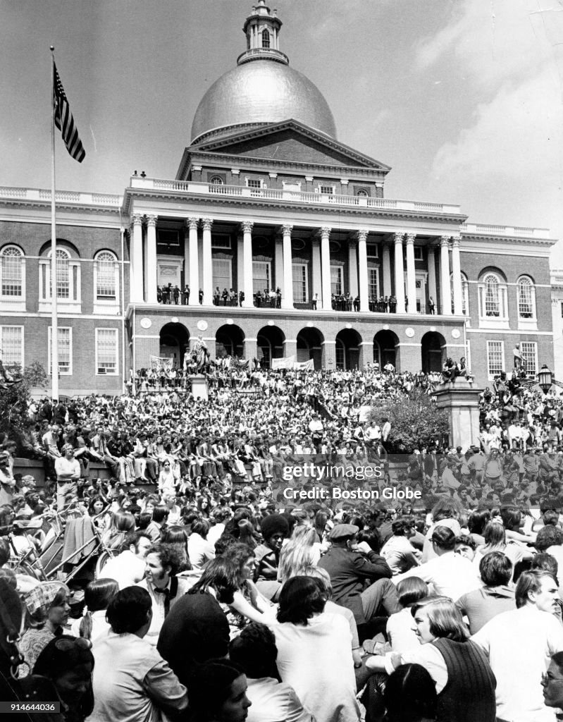 Anti-Vietnam War Protest In Boston