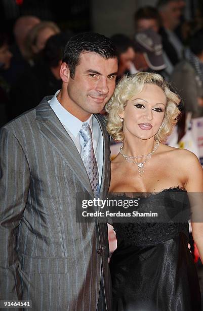 Joe Calzaghe and Kristina Rihanoff attends the Pride Of Britain Awards at Grosvenor House, on October 5, 2009 in London, England.