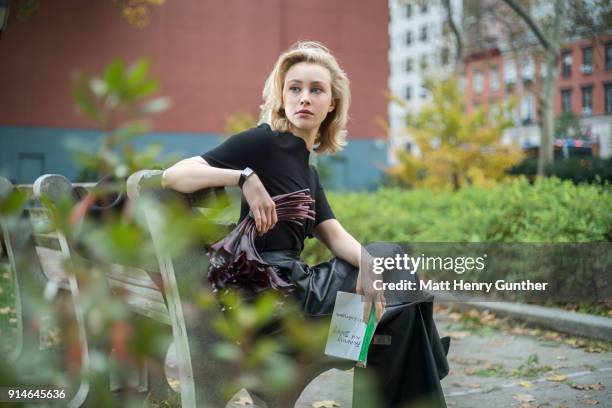 Actress Sarah Gadon is photographed for Crush Fanzine on November 11, 2015 in New York City.