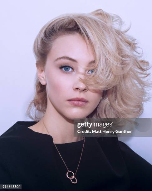 Actress Sarah Gadon is photographed for Crush Fanzine on November 11, 2015 in New York City.