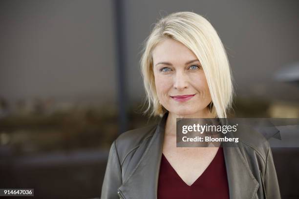 Tosca Musk, founder of PassionFlix Inc., stands for a photograph during the Digital Entertainment World conference in Marina Del Rey, California,...