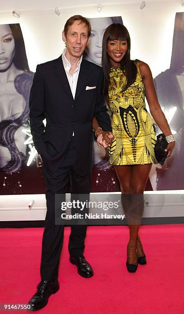 Nick Knight and Naomi Campbell attend Nick Knight's ShowStudio Opening Party as part of London Fashion Week Spring/Summer 2010 on September 21, 2009...