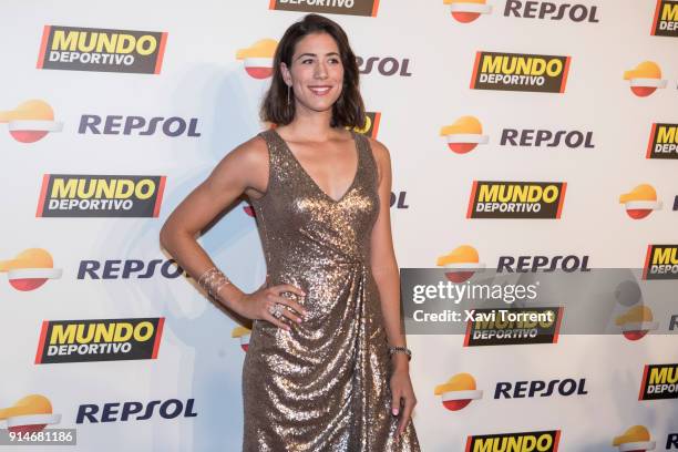 Garbiñe Muguruza attends the photocall of the 70th Mundo Deportivo Gala on February 5, 2018 in Barcelona, Spain.