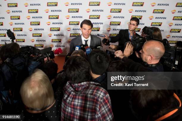 Rafael Nadal attends the photocall of the 70th Mundo Deportivo Gala on February 5, 2018 in Barcelona, Spain.