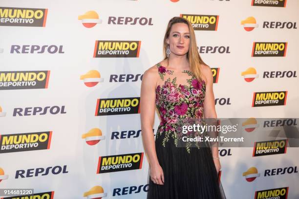 Mireia Belmonte attends the photocall of the 70th Mundo Deportivo Gala on February 5, 2018 in Barcelona, Spain.