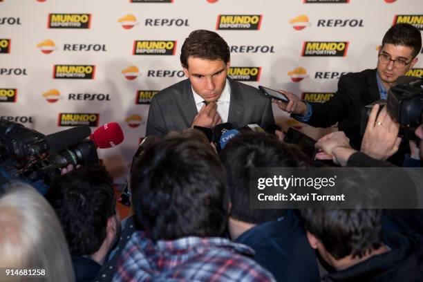 Rafael Nadal attends the photocall of the 70th Mundo Deportivo Gala on February 5, 2018 in Barcelona, Spain.