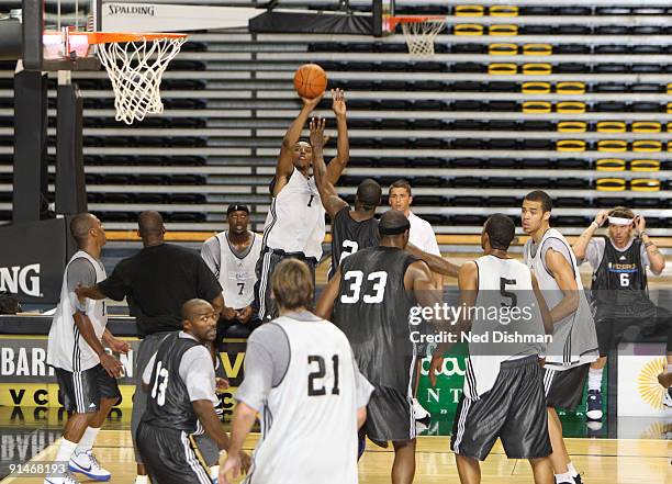 Nick Young of the Washington Wizards shoots during the 2009 NBA Training Camp at the Siegel Center on the campus of Virginia Commonwealth University...