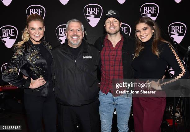 Kelsea Ballerini, Black River Entertainment CEO Gordon Kerr, Jacob Davis, and Abby Anderson attend the 2018 Black River Entertainment CRS show...