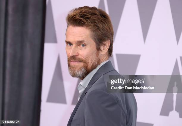 Actor Willem Dafoe attends the 90th Annual Academy Awards Nominee Luncheon at The Beverly Hilton Hotel on February 5, 2018 in Beverly Hills,...