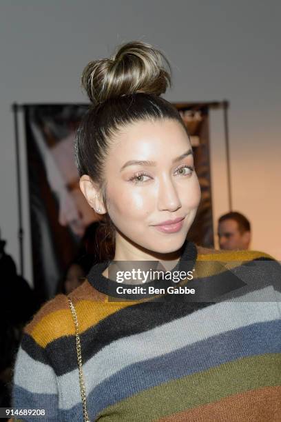 Actress Renee Puente attends the Todd Snyder fashion show during New York Fashion Week at Pier 59 on February 5, 2018 in New York City.