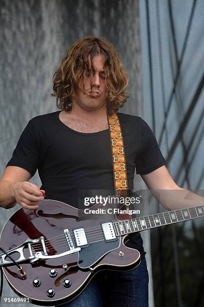 Guitarist Jamie Cook of Arctic Monkeys performs during Day 3 of the 2009 Austin City Limits Music Festival at Zilker Park on October 4, 2009 in...