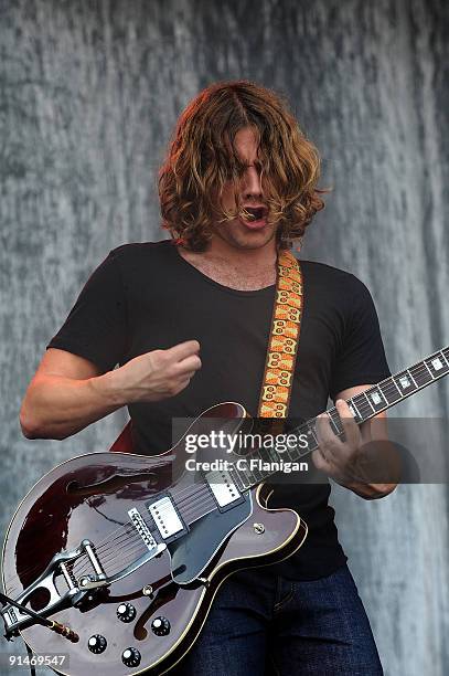 Guitarist Jamie Cook of Arctic Monkeys performs during Day 3 of the 2009 Austin City Limits Music Festival at Zilker Park on October 4, 2009 in...