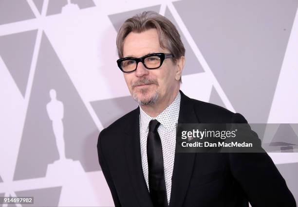 Actor Gary Oldman attends the 90th Annual Academy Awards Nominee Luncheon at The Beverly Hilton Hotel on February 5, 2018 in Beverly Hills,...