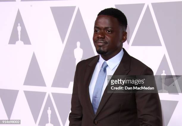 Actor Daniel Kaluuya attends the 90th Annual Academy Awards Nominee Luncheon at The Beverly Hilton Hotel on February 5, 2018 in Beverly Hills,...