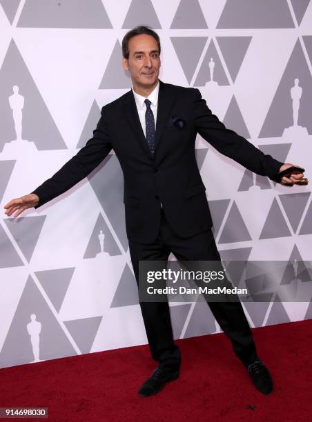 Composer Alexandre Desplat attends the 90th Annual Academy Awards Nominee Luncheon at The Beverly Hilton Hotel on February 5, 2018 in Beverly Hills,...