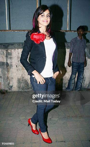 Actress Genelia D'Souza at the premier of the film 'Do Knot Disturb' in Mumbai on Thursday, October 1, 2009.