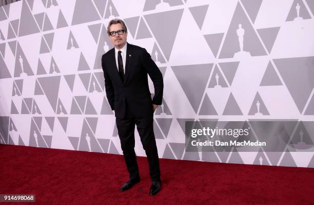 Actor Gary Oldman attends the 90th Annual Academy Awards Nominee Luncheon at The Beverly Hilton Hotel on February 5, 2018 in Beverly Hills,...