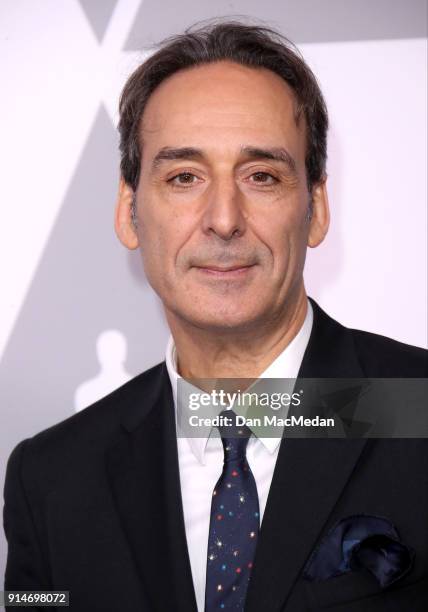 Composer Alexandre Desplat attends the 90th Annual Academy Awards Nominee Luncheon at The Beverly Hilton Hotel on February 5, 2018 in Beverly Hills,...