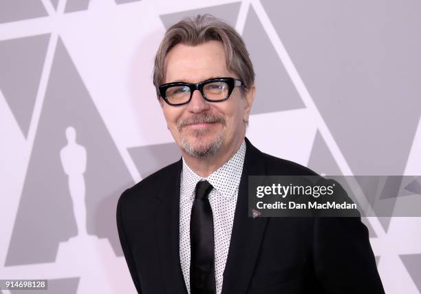 Actor Gary Oldman attends the 90th Annual Academy Awards Nominee Luncheon at The Beverly Hilton Hotel on February 5, 2018 in Beverly Hills,...