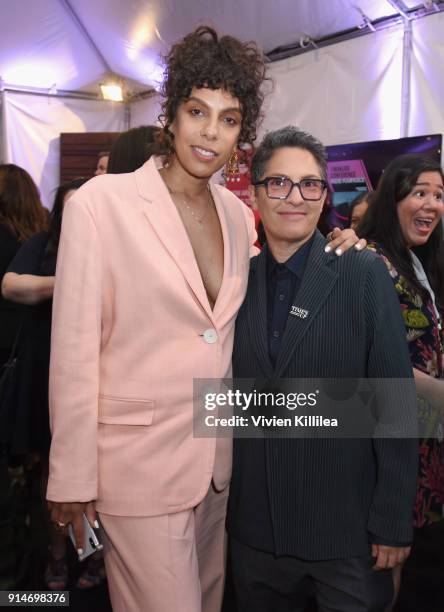 Melina Matsoukas and Jill Soloway attend The 2018 MAKERS Conference at NeueHouse Hollywood on February 5, 2018 in Los Angeles, California.