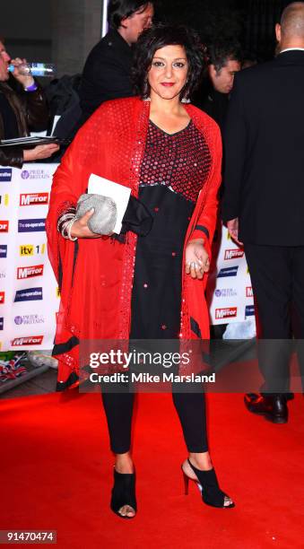 Meera Syal attends the Pride Of Britain Awards at Grosvenor House, on October 5, 2009 in London, England.