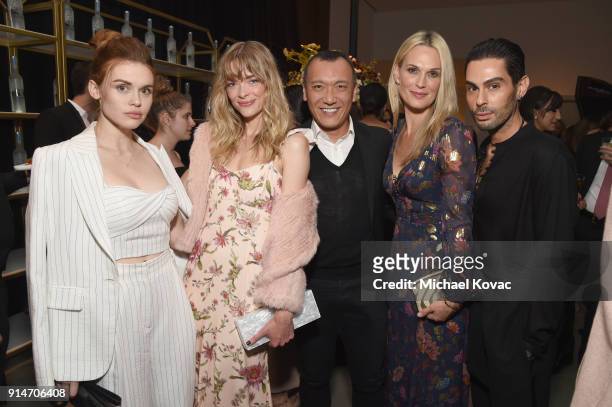 Holland Roden, Jaime King, Joe Zee, Molly Sims and Joey Maalouf celebrate with Belvedere Vodka at the Rachel Zoe Fall 2018 Presentation in West...