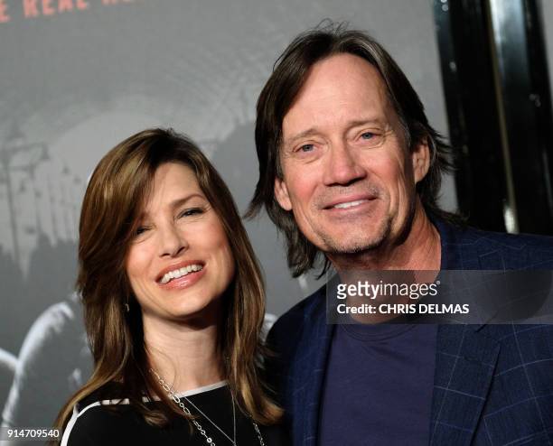 Actor Kevin Sorbo and his wife Sam arrive for the world premiere of "The 15:17 to Paris" at the Warner Bros. Studios SJR theatre in Burbank,...