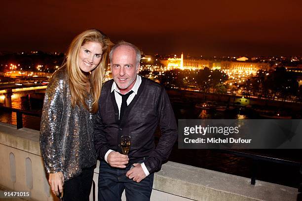 Mary Alice Haney and Kevin Wendle attend the Kevin Wendle Cocktail for Fashion Week Celebration on October 3, 2009 in Paris, France.