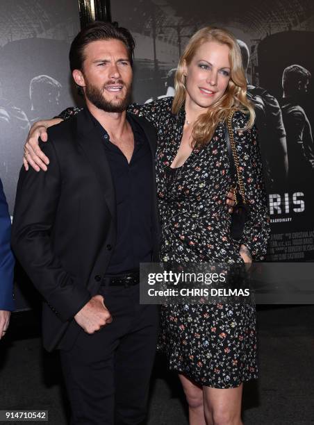 Actress Alison Eastwood and brother actor Scott Eastwood arrive for the world premiere of "The 15:17 to Paris" at the Warner Bros. Studios SJR...