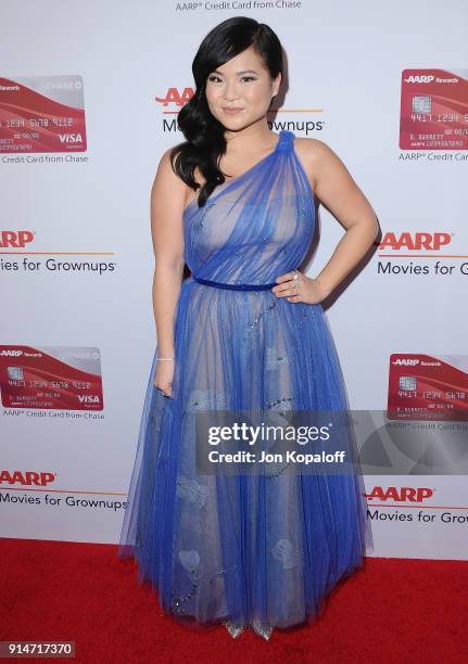 Kelly Marie Tran attends AARP's 17th Annual Movies For Grownups Awards at the Beverly Wilshire Four Seasons Hotel on February 5, 2018 in Beverly...