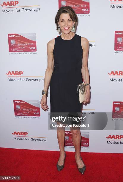 Wendie Malick attends AARP's 17th Annual Movies For Grownups Awards at the Beverly Wilshire Four Seasons Hotel on February 5, 2018 in Beverly Hills,...