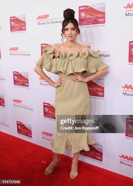 Blanca Blanco attends AARP's 17th Annual Movies For Grownups Awards at the Beverly Wilshire Four Seasons Hotel on February 5, 2018 in Beverly Hills,...