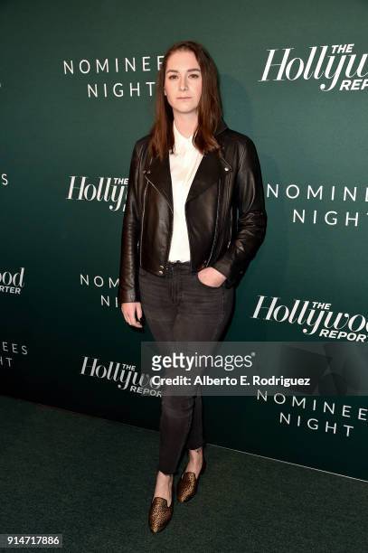 Liz Hannah attends The Hollywood Reporter 6th Annual Nominees Night at CUT on February 5, 2018 in Beverly Hills, California.