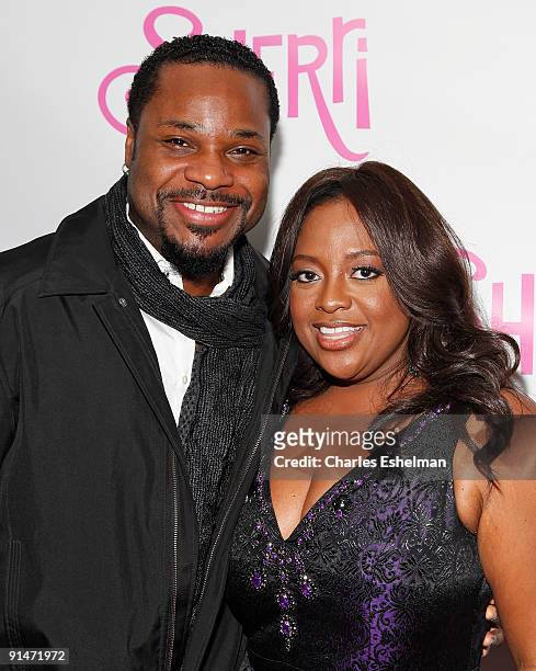 Actors Malcolm-Jamal Warner and Sherri Shepherd attend the "Sherri" launch party at the Empire Hotel on October 5, 2009 in New York City.