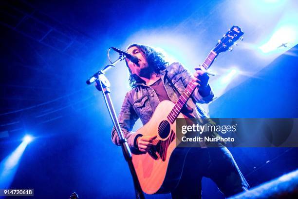 Alex Francis' emotive melding of rock and soul performs live on Tour with Stereophonics at live at Fabrique in Milan, Italy, on February 5 2018.