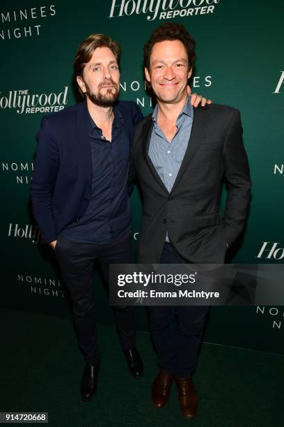 Ruben Ostlund and Dominic West attend The Hollywood Reporter 6th Annual Nominees Night at CUT on February 5, 2018 in Beverly Hills, California.