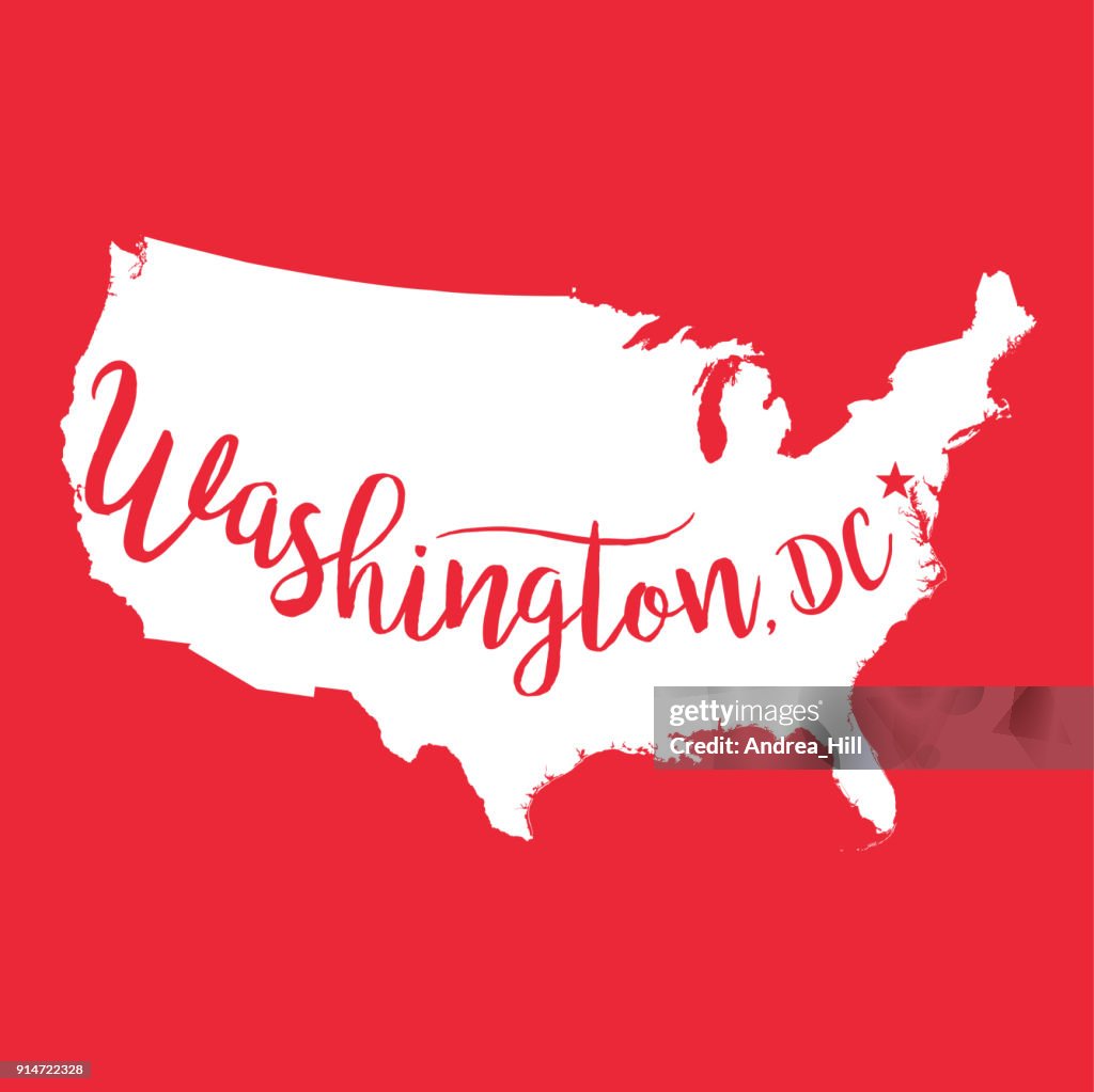 Washington Dc Usa Eps10 Vector Map High-Res Vector Graphic - Getty Images