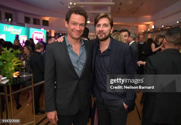 Dominic West and Ruben Ostlund attend The Hollywood Reporter 6th Annual Nominees Night at CUT on February 5, 2018 in Beverly Hills, California.