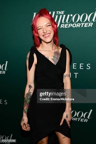 Bria Vinaite attends The Hollywood Reporter 6th Annual Nominees Night at CUT on February 5, 2018 in Beverly Hills, California.