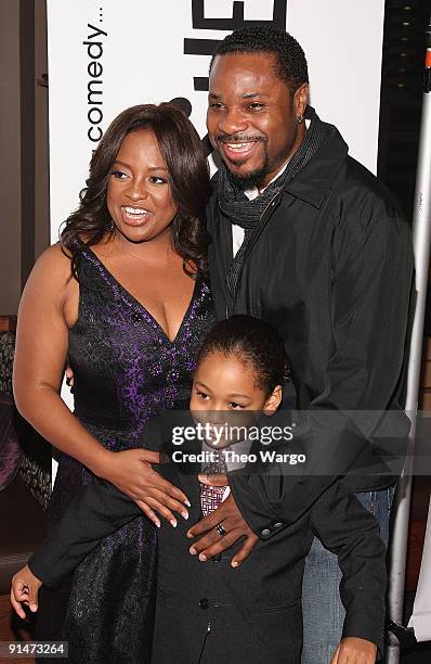 Sherri Shepherd, Malcolm-Jamal Werner and Brandon Khalil attend the Launch Party for new sitcom "Sherri" at the Empire Hotel on October 5, 2009 in...