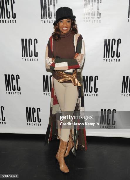 Actress Adriane Lenox attends the "Still Life" opening night party at the Telsey + Company Studios on October 5, 2009 in New York City.